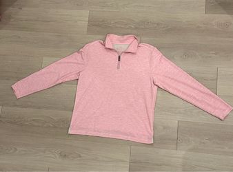 Tommy Bahama Pink Quarter-Zip Pullover Sweatshirt