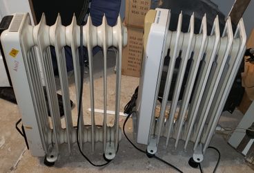 2 x Delonghi Oil Radiator Electric Heaters