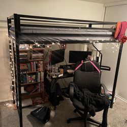 Twin Sized Loft W/ mattress 