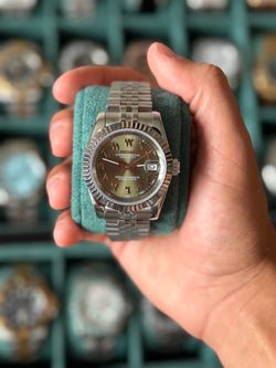 Seiko Mod: Olive Arabic Datejust