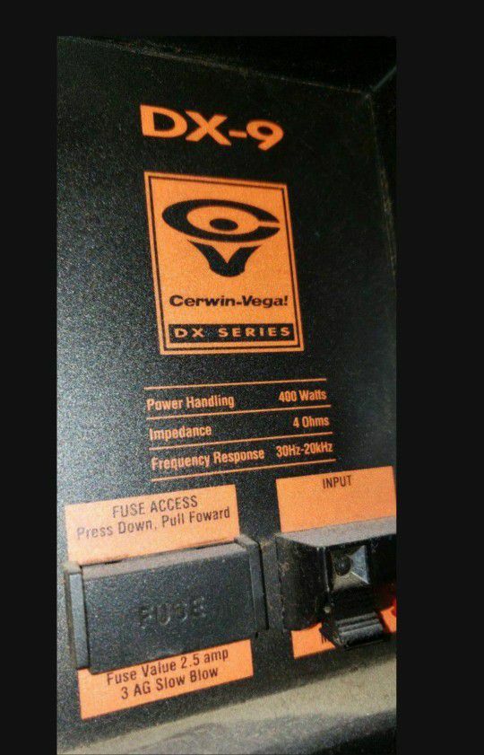 Cerwin vega dx best sale series