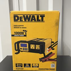 DEWALT 1000-Watt Portable Car Power Inverter with Triple USB Ports