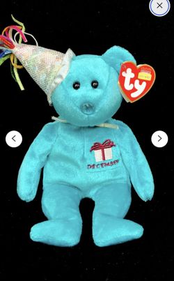 Vintage TY "December" the Birthday Bear (2002) Beanie Baby