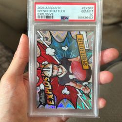 2024 Panini Absolute Spencer Rattler Explosive Rookie PSA 10