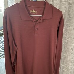 Long Sleeve Collard Shirt Large