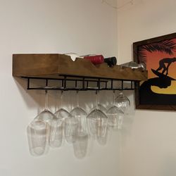 Wall Wine And Glass Rack