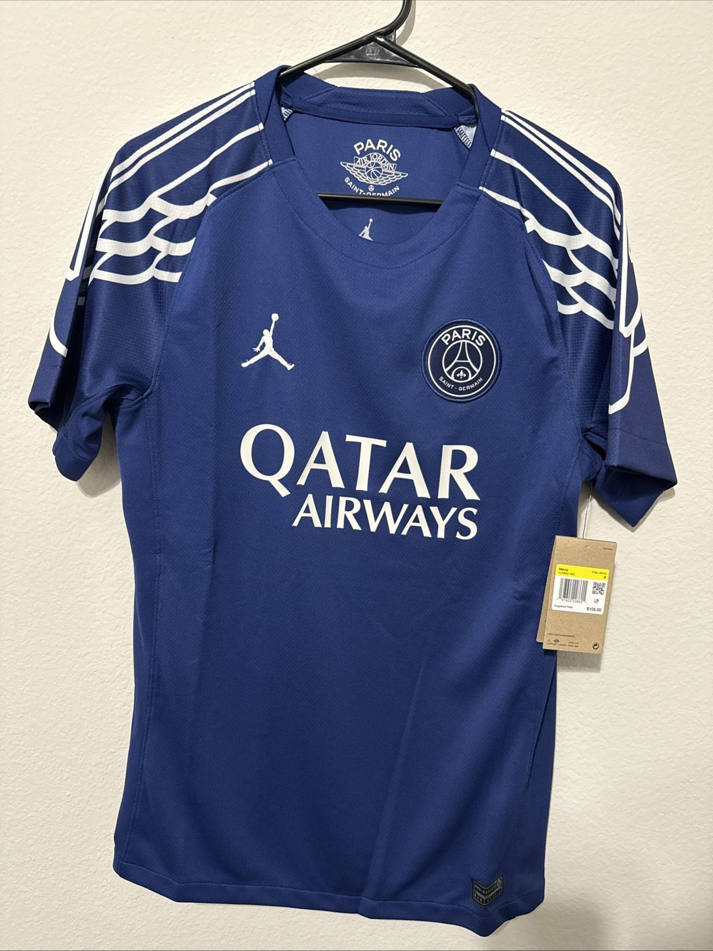 Nike PSG Jordan 2024/25 Fourth Stadium Jersey Blue Men’s Size S - HJ0865-493