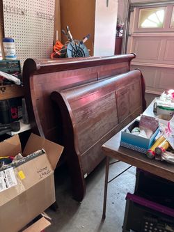 Free king sleigh bed frame