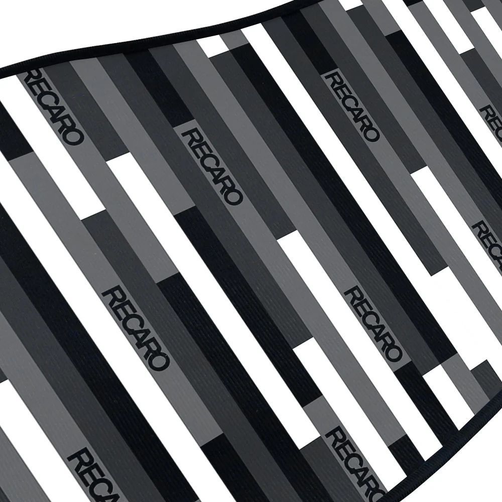 Brand New Universal 4PCS RECARO STYLE Racing Fabric Car Floor Mats Interior Carpets