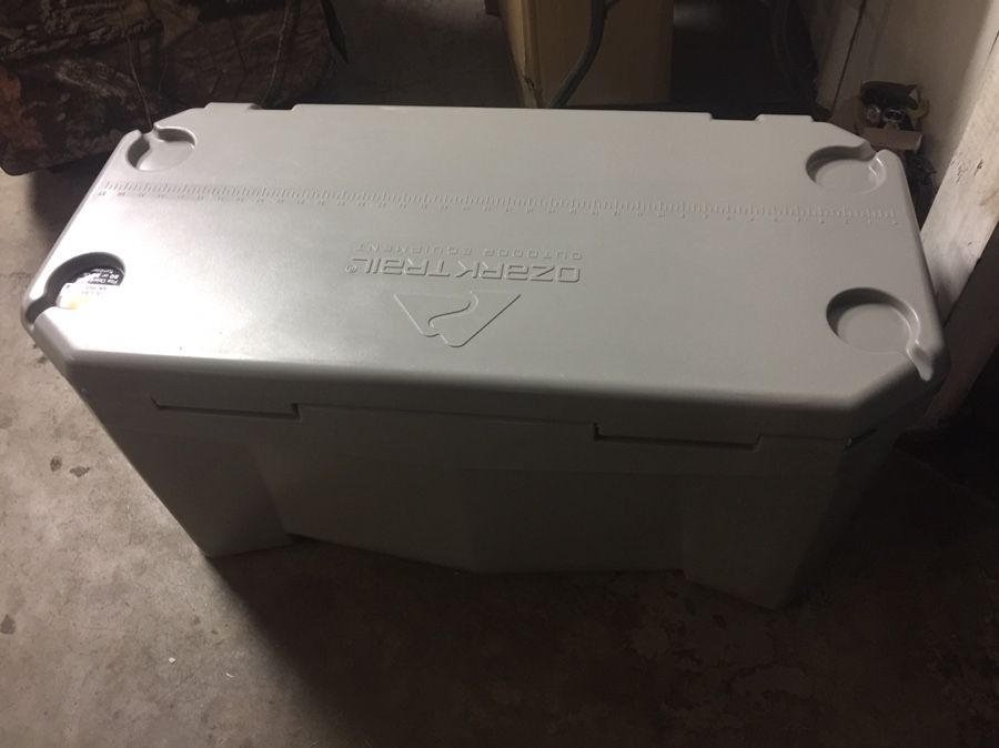 Reduced! Brand New - Ozark Trail 110 qt High Performance Super Cooler with Wheels (Tan )