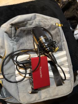 Focusrite Audio Interface with Condenser Microphone and xlr cable