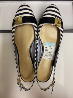 Tommy Hilfiger Blue and White Woman’s Flat