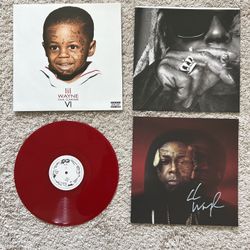 LIL WAYNE Tha Carter VI Red Signed Vinyl LP CARTER 6
