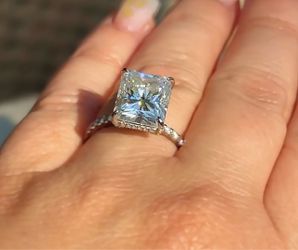 6ct Radiant Engagement Ring