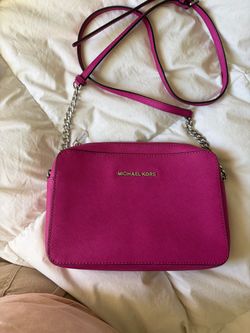 Pink crossbody bag