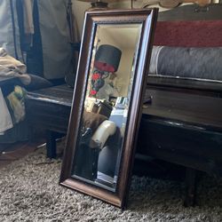 Luxury framed beveled mirror