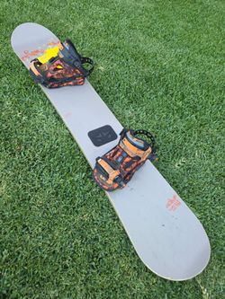 Rome 161 Anthem Snowboard orange Bindings large