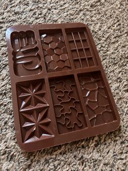 NewSilicone Chocolate Bar Mold Tray Rectangle Heart & Daisy Non-Stick Dishwasher