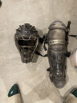 Catchers Gear (helmet And Shin guards)