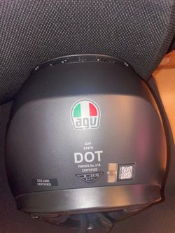 AGV Motorcycle Helmet Matte Black Size M