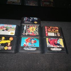 Sega Genesis Game Cartridges Lot 7