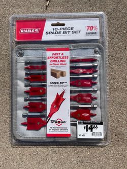 Diablo 10 piece Spade Bit Set