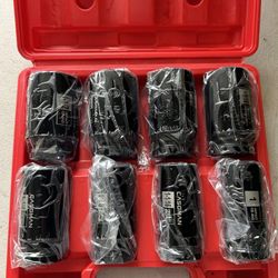 NEW - 8PCS 6 Point 3/4-Inch Drive Deep Impact Socket Set Set Includes: 1", 1-1/16", 1-1/8", 1-1/4", 1-5/16", 1-3/8", 1-7/16", 1-1/2"