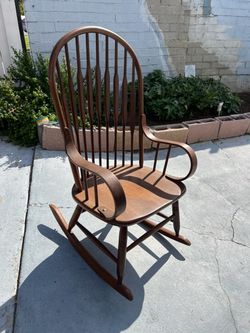Windsor Style Wood Rocking Chair