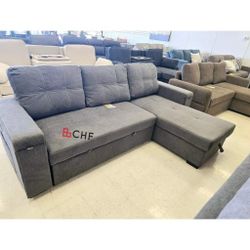 Sleeper Sectional Sofa With Storage Chaise // Different Models Available