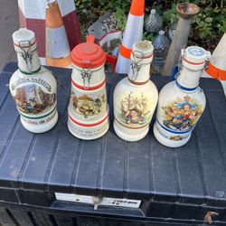 Vtg 1994-95 German Beer Steins Bottle Castle Neuschwanstein