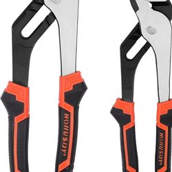 HORUSDY 2-Piece Groove Joint Plier Set, 8" & 10