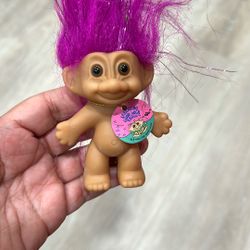 Vintage Sparkling Good Luck Troll