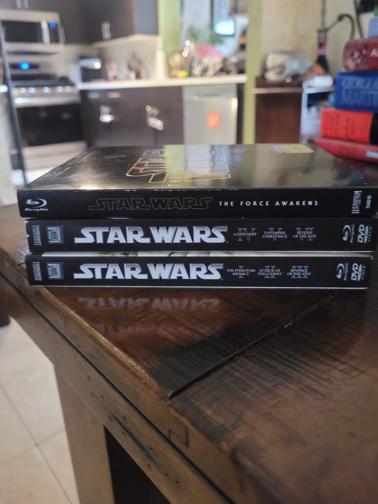 Star Wars Bkueray/DVD Combo Movies - Episodes 1-6 $:The Force Awakens