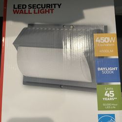 Honeywell Wall Pack 4500 Lumen LED Security Light, Gray Finish