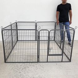 $80 (Brand New) Heavy duty 32” tall x 32” wide x 8-panel pet playpen dog crate kennel exercise cage fence 