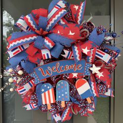 Welcome Patriotic Wreath 🇺🇸