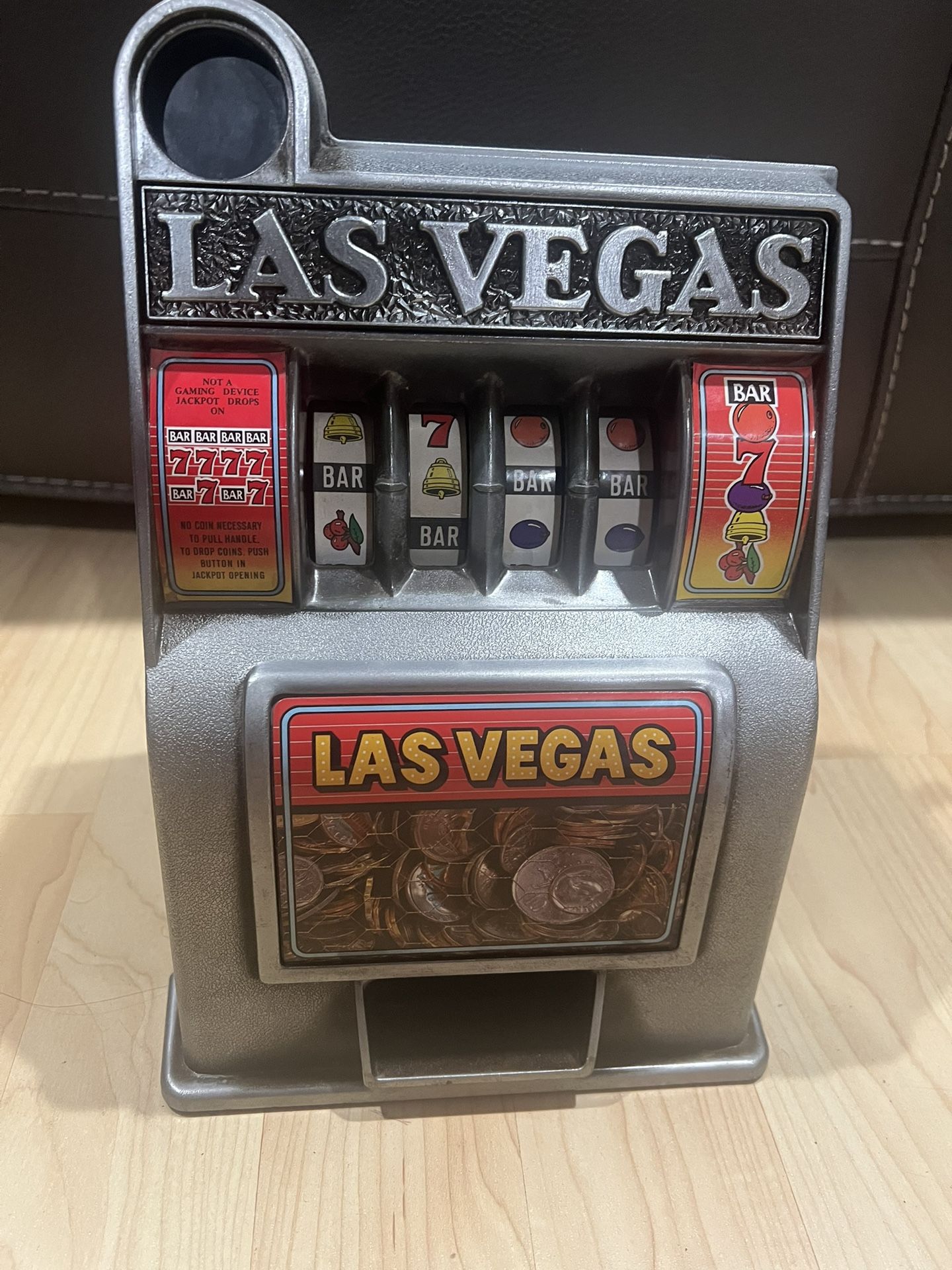 Vintage Slot Machine 11” Tall