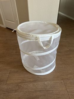 Laundry basket, white, 21 gallon