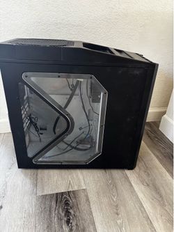 Used Pc case with fans and front panel cables