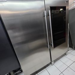 72" FRIGIDAIRE COLUMNS REFRIGERATOR AND FREEZER STAINLESS STEEL
