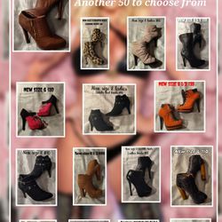 Brand New Ladies Boots All Sizes Sizes On Each One
