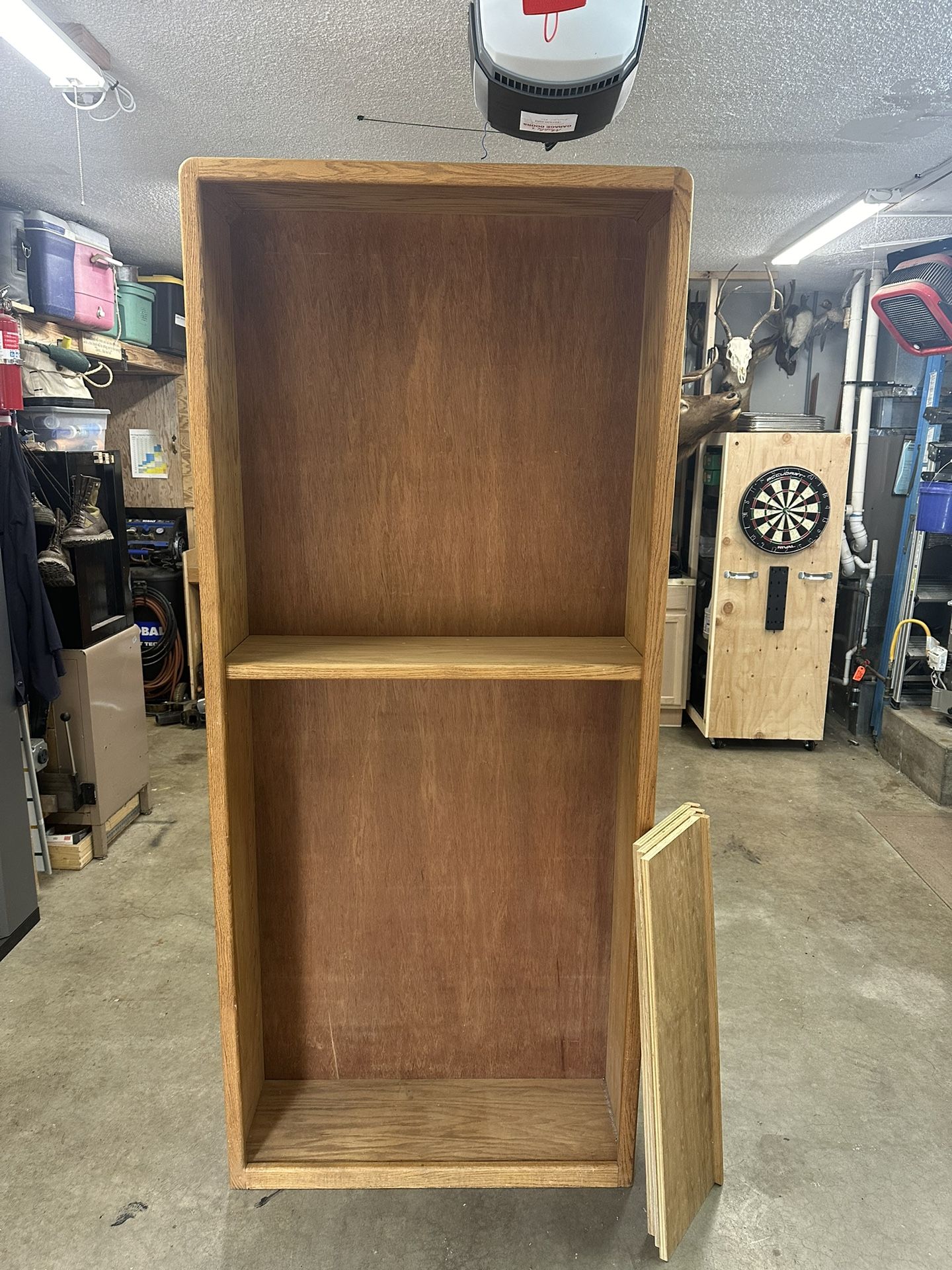 Oak Shelving Bookcase