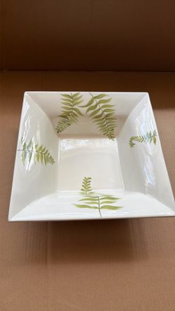 Pottery Barn Fern Square Salad Serving Bowl