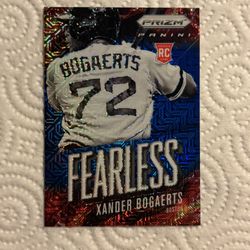 2014 Panini Prizm Xander Bogaerts Fearless /75 Baseball Card