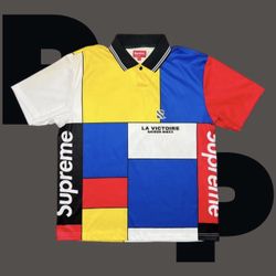 Supreme Colorblocked Soccer Polo (Small)