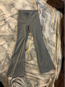 Grey flared leggings
