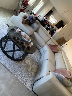L Shape Leather Couch