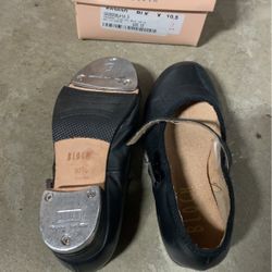 Bloch Tap Shoes Black Little Girl Size 10.5