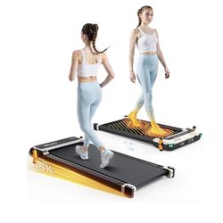 AKLUER Walking Pad with Incline - Dual-Sided 2 in 1 Under Desk Treadmill with Shiatsu Foot Massager, 330LBs Walking Pad Treadmills for Home and Office