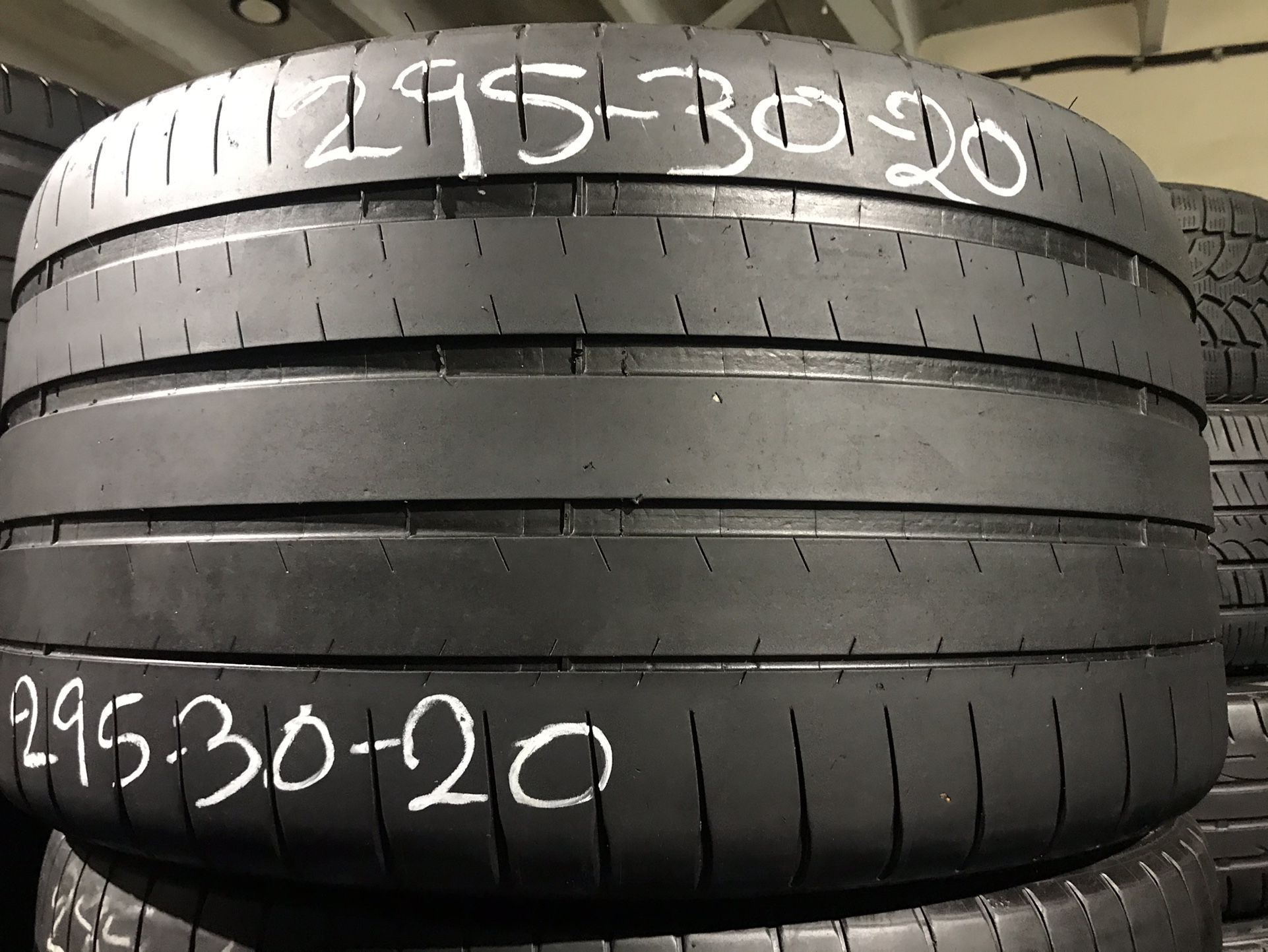 Two 295/30/20 One Michelin Pilot Super Sport With 50% Left Only One